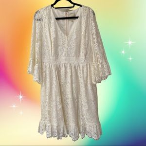 Mod Cloth White Lace Dress